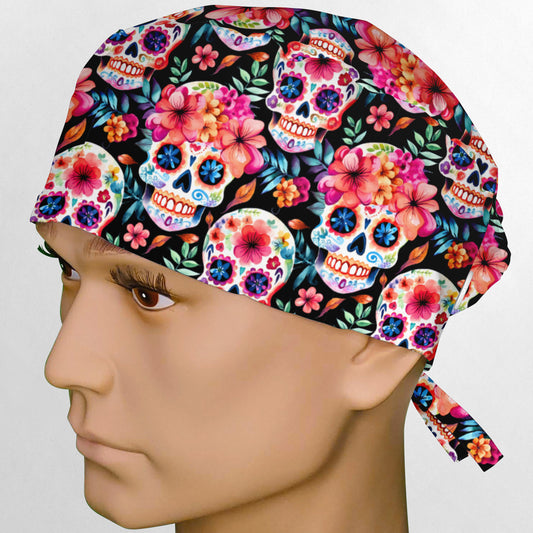 Dia De Los Muertos Surgeon Scrub Cap