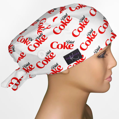 Diet Coke Low-Tie Surgeon Scrub Cap
