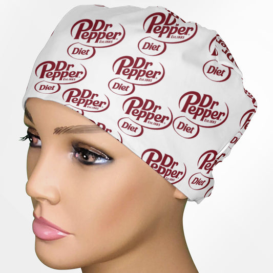 Diet Dr. Pepper Low-Tie Surgeon Scrub Cap