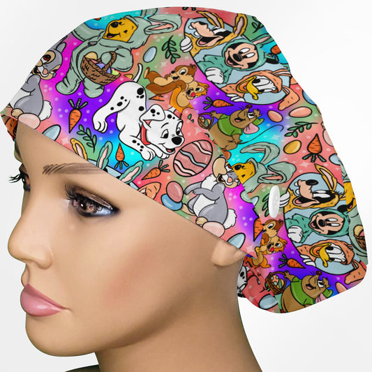 Enchanted Easter Euro Scrub Cap