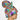 Enchanted Easter High Bun Ponytail Scrub Cap