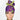 Mouse Halloween - Purple High Bun Ponytail Scrub Cap