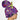 Mouse Halloween - Purple High Bun Ponytail Scrub Cap