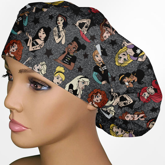 Punk Royalty Bouffant Scrub Cap