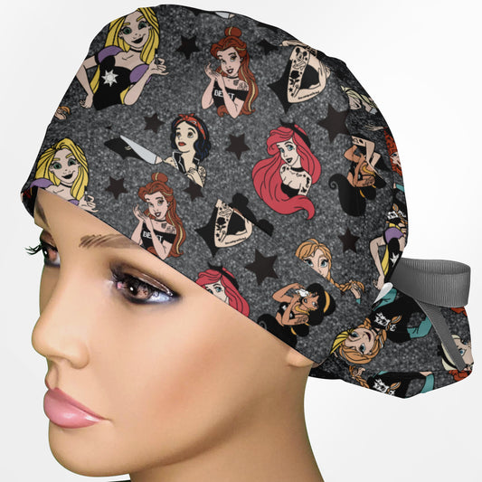Punk Royalty Ponytail Scrub Cap