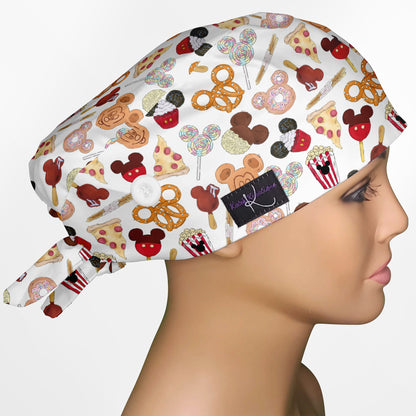 Charmed Bites Low-Tie Surgeon Scrub Cap