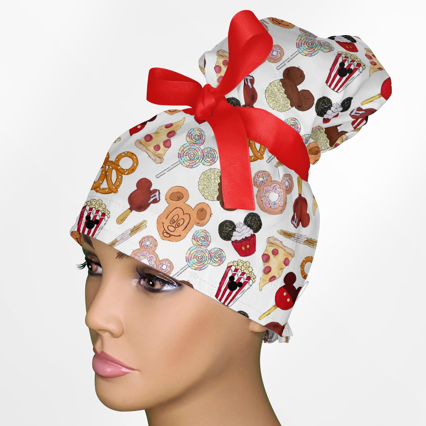 Charmed Bites High Bun Ponytail Scrub Cap