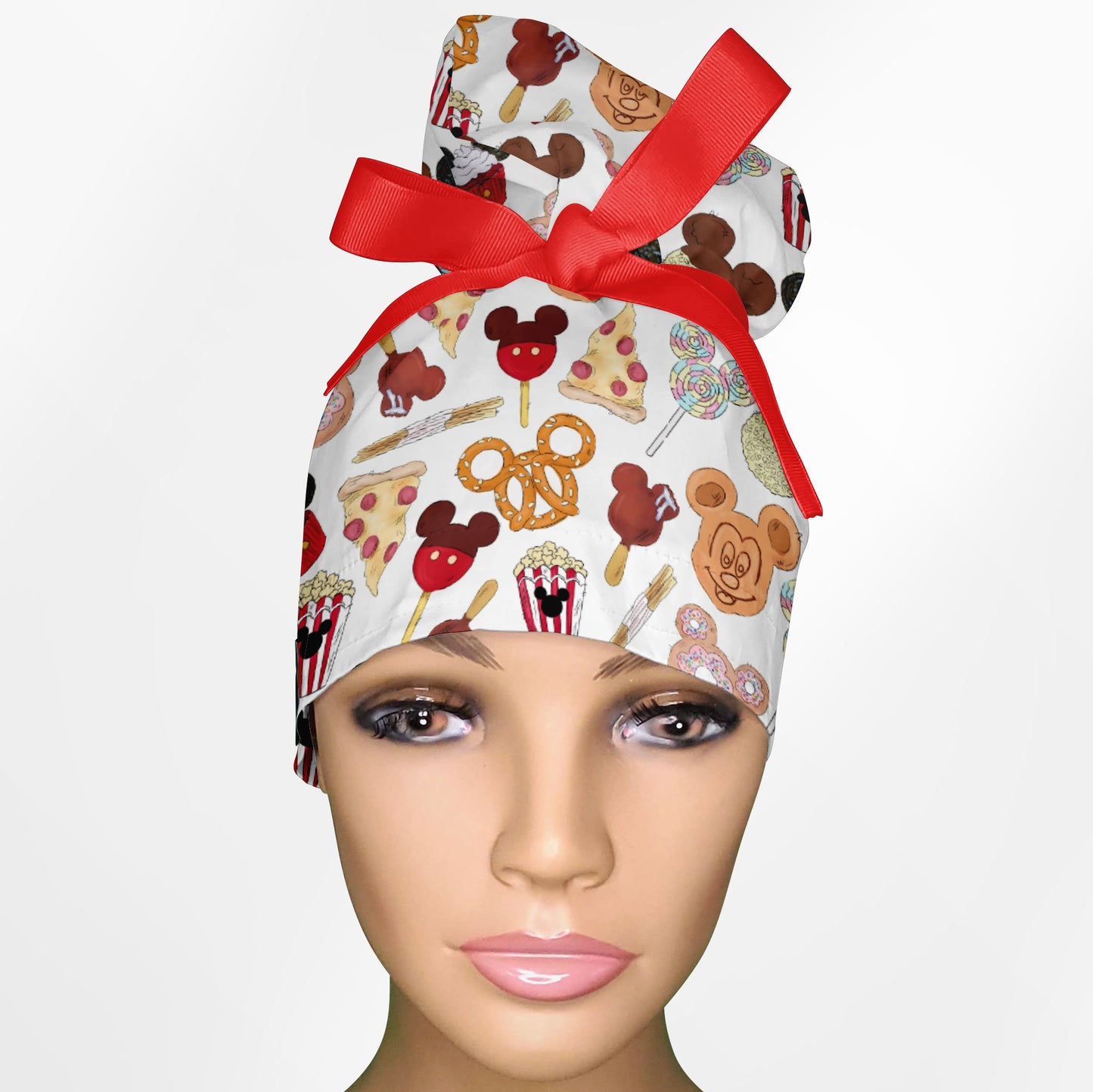 Charmed Bites High Bun Ponytail Scrub Cap