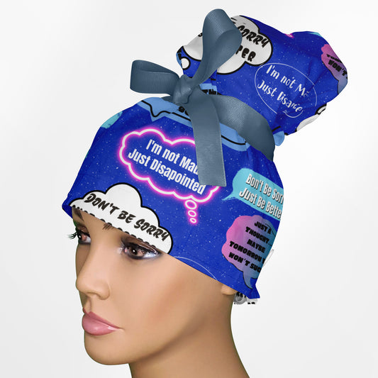 Disappointment High Bun Ponytail Scrub Cap