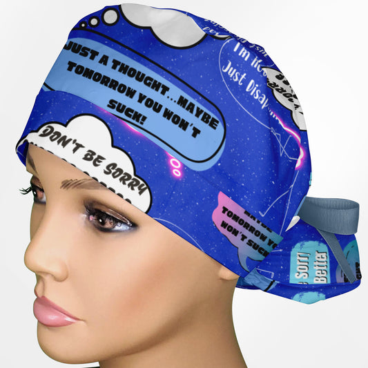 Disappointment Ponytail Scrub Cap