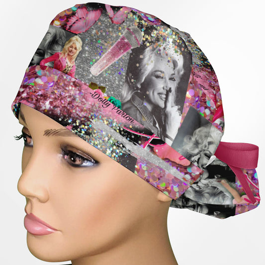Dolly Ponytail Scrub Cap