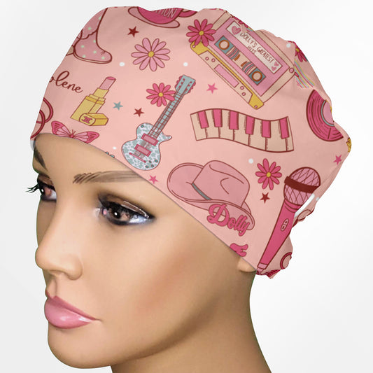 Dolly Land Low-Tie Surgeon Scrub Cap