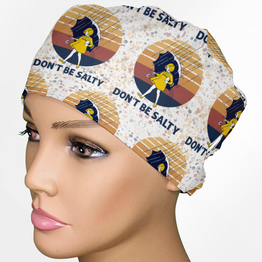 Don't Be Salty Low-Tie Surgeon Scrub Cap