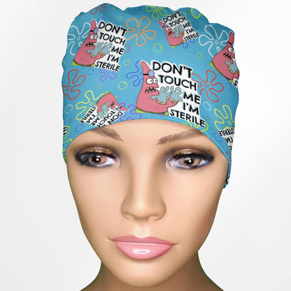 Don't Touch Me I'm Sterile Low-Tie Surgeon Scrub Cap