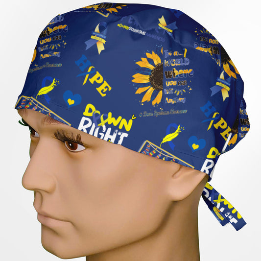 Down Syndrome Sunflower Surgeon Scrub Cap