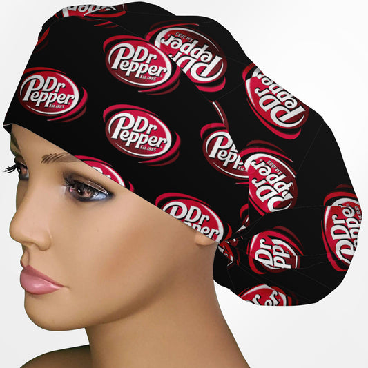 Dr. Pepper Bouffant Scrub Cap