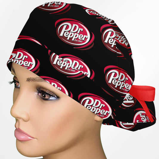 Dr. Pepper Ponytail Scrub Cap