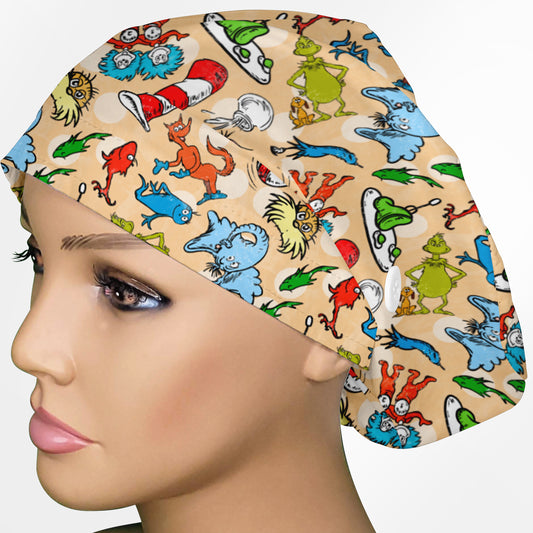 Dr. Seuss Euro Scrub Cap