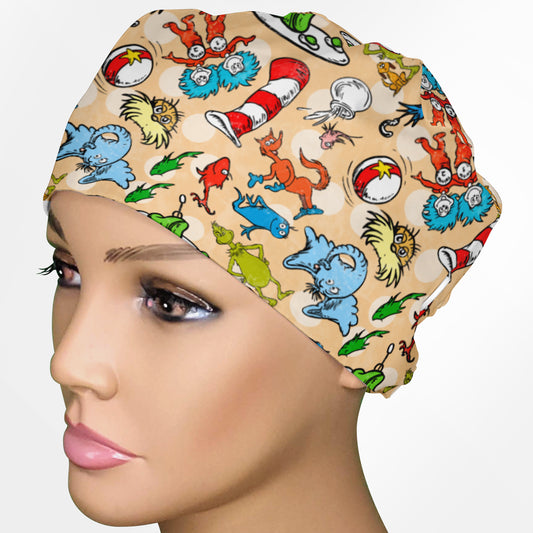 Dr. Seuss Low-Tie Surgeon Scrub Cap