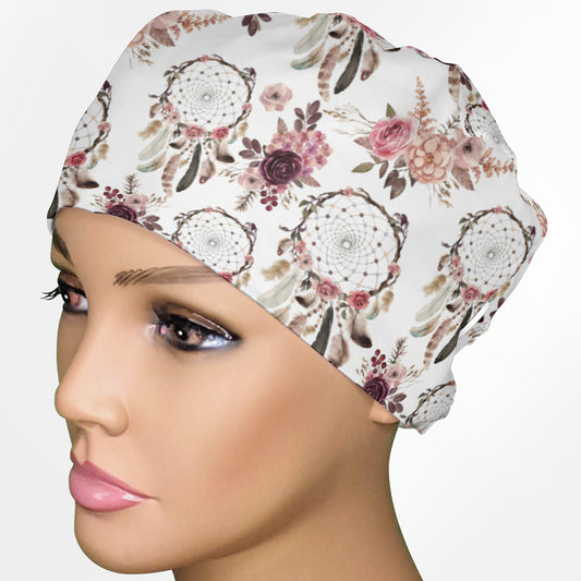 Dream Catcher Low-Tie Surgeon Scrub Cap