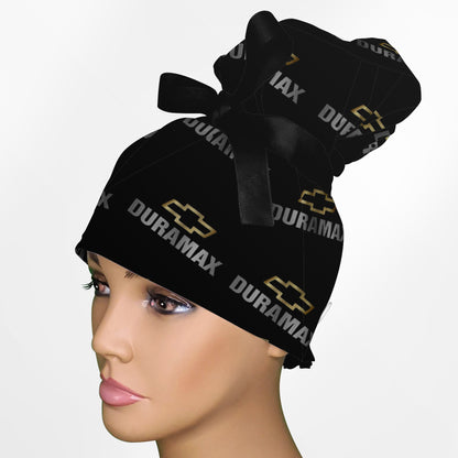 Chevy Duramax High Bun Ponytail Scrub Cap