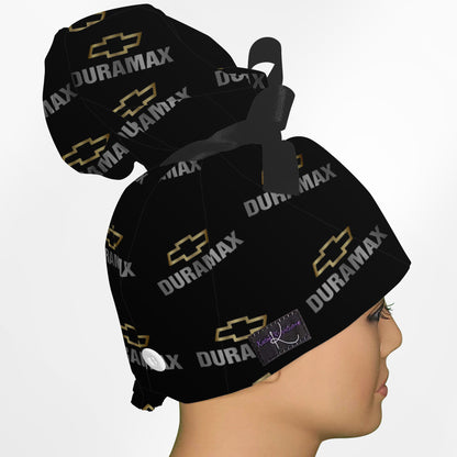Chevy Duramax High Bun Ponytail Scrub Cap