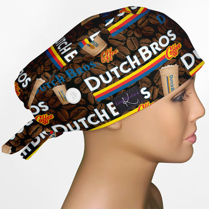 Dutch Bros Low-Tie Surgeon Scrub Cap