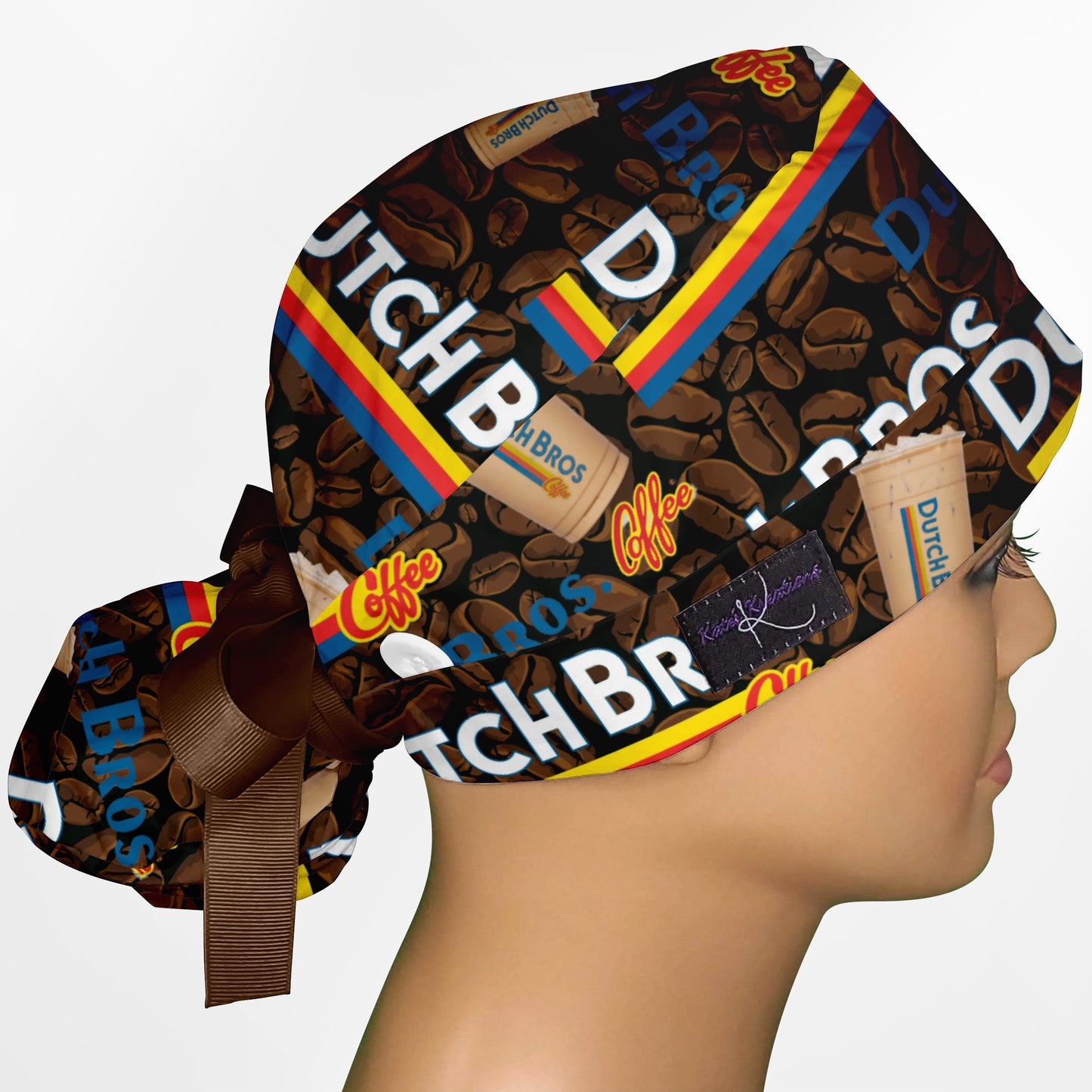 Dutch Bros Ponytail Scrub Cap