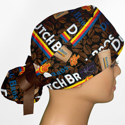 Dutch Bros Ponytail Scrub Cap