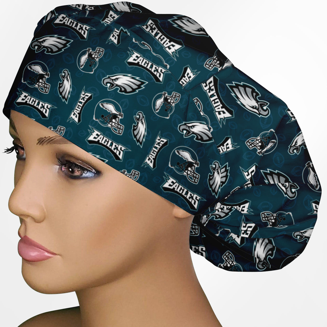 Eagles Logo Bouffant Scrub Cap
