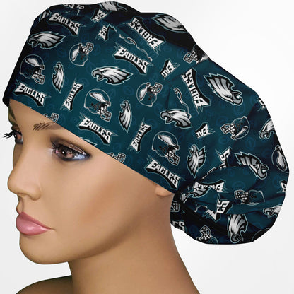 Eagles Logo Bouffant Scrub Cap