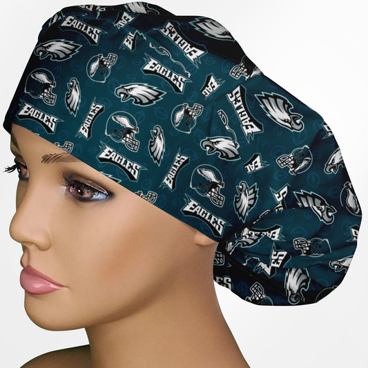 Eagles Logo Bouffant Scrub Cap