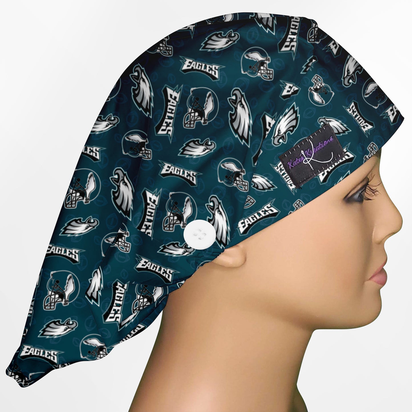 Eagles Logo Bouffant Scrub Cap