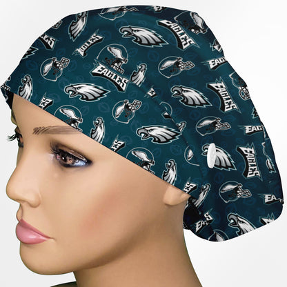 Eagles Logo Euro Scrub Cap