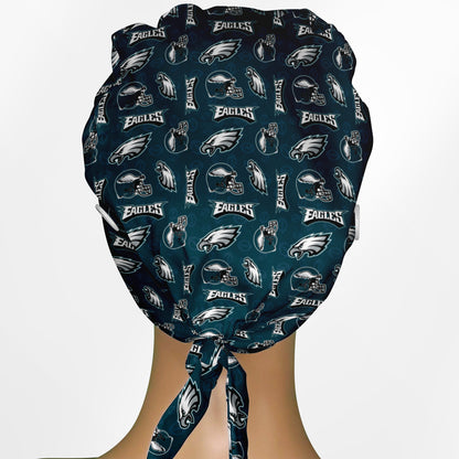 Eagles Logo Low-Tie Surgeon Scrub Cap