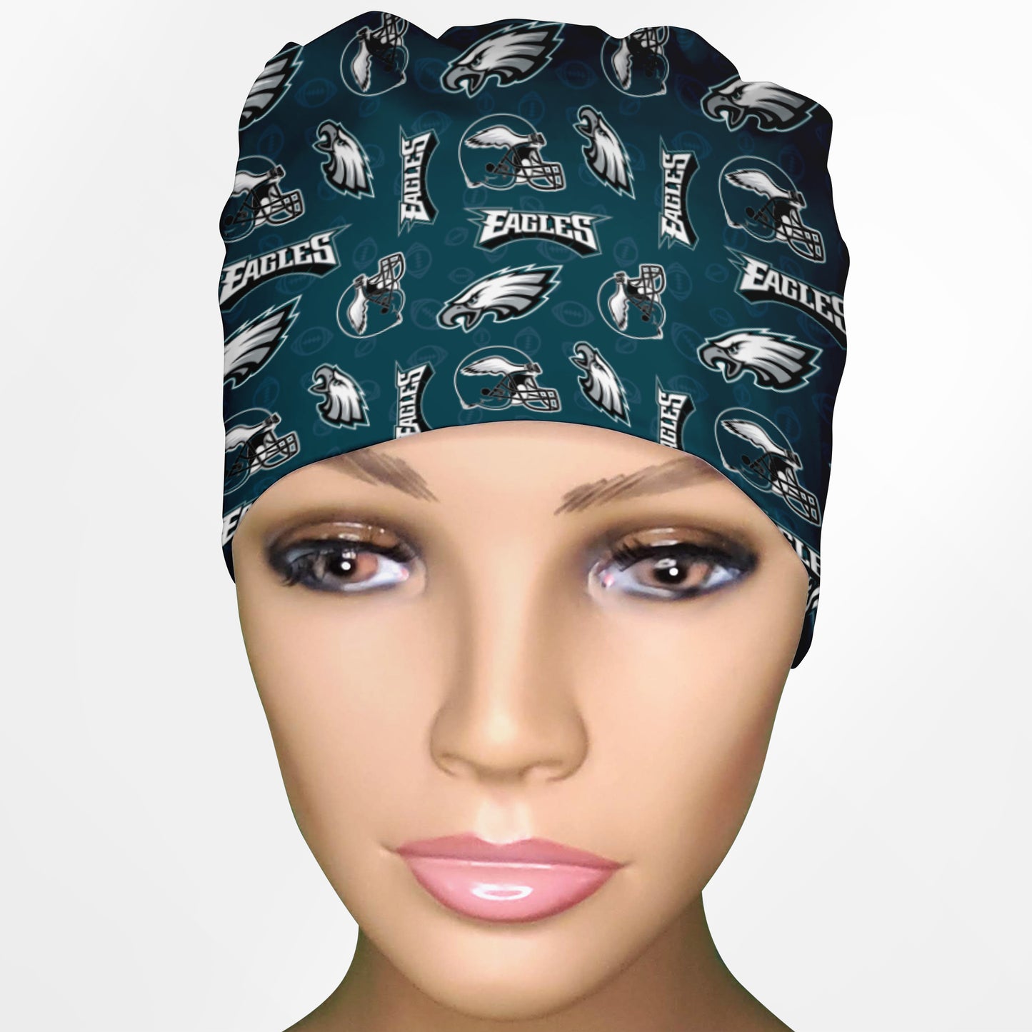 Eagles Logo Low-Tie Surgeon Scrub Cap