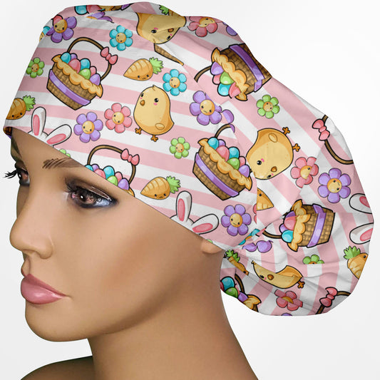 Easter Bouffant Scrub Cap