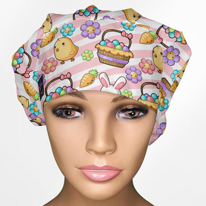 Easter Bouffant Scrub Cap