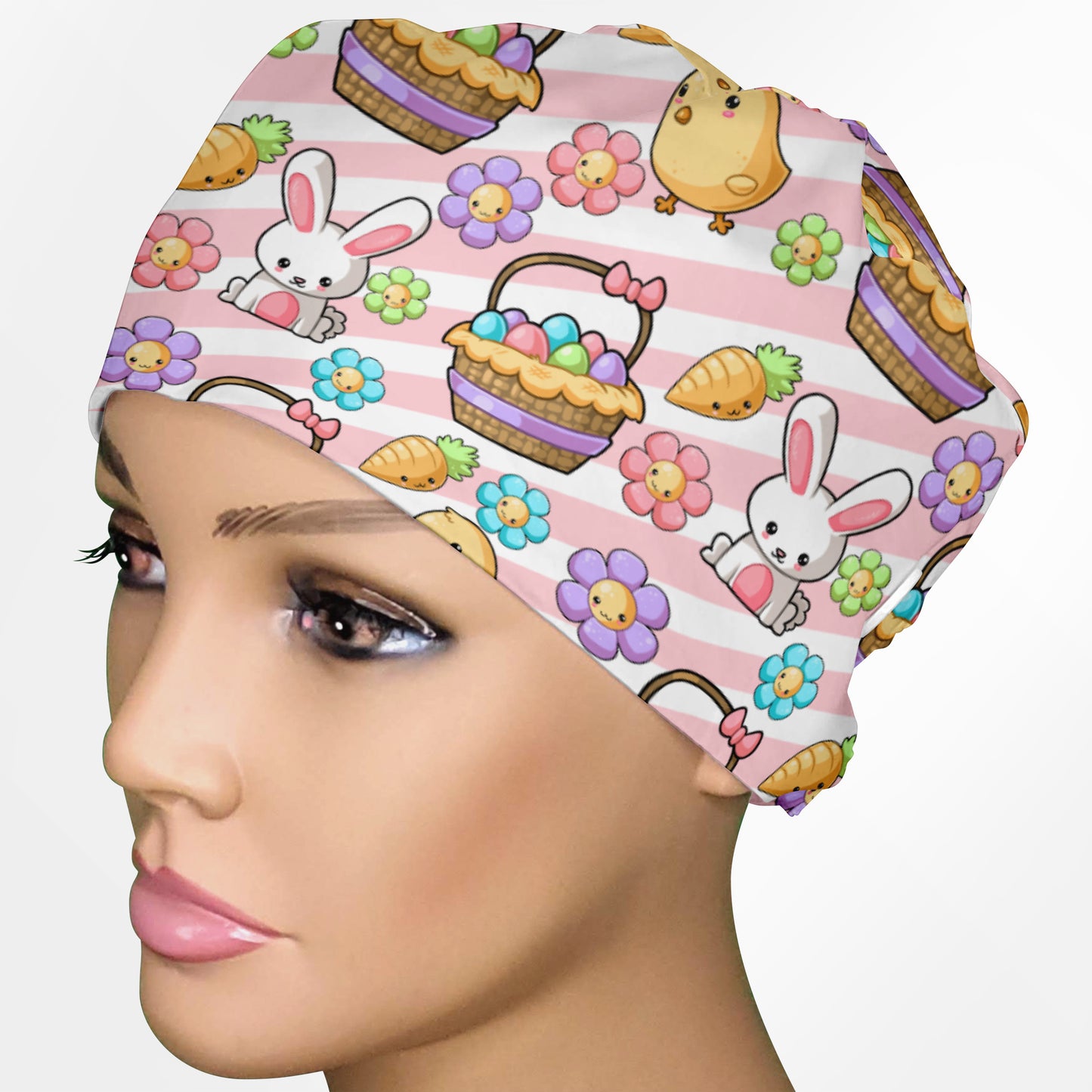 Easter Low-Tie Surgeon Scrub Cap