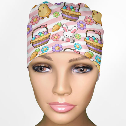 Easter Low-Tie Surgeon Scrub Cap