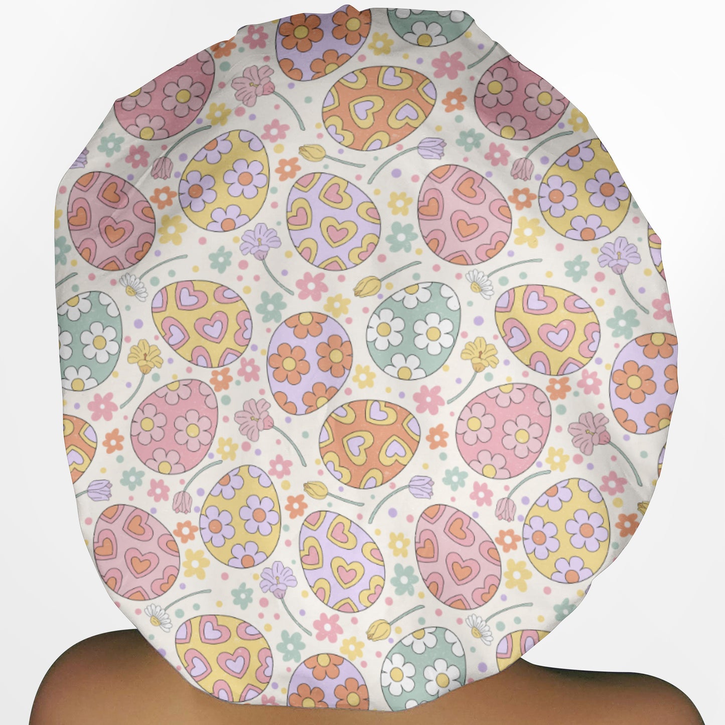 Easter Eggs Bouffant Scrub Cap