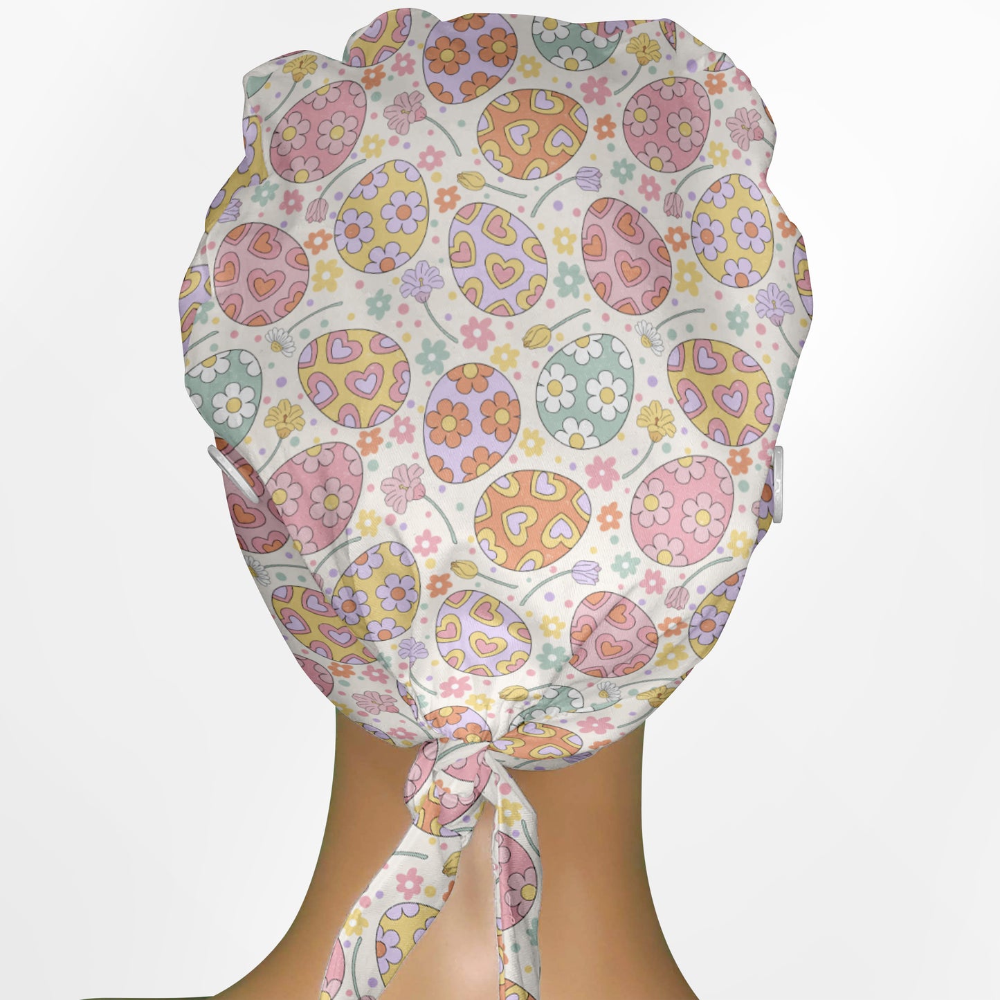 Easter Eggs Low-Tie Surgeon Scrub Cap