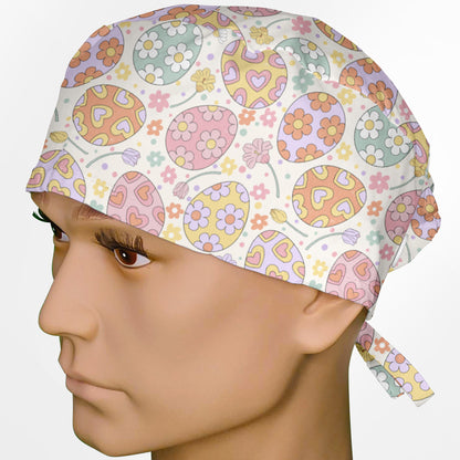 Easter Eggs Surgeon Scrub Cap
