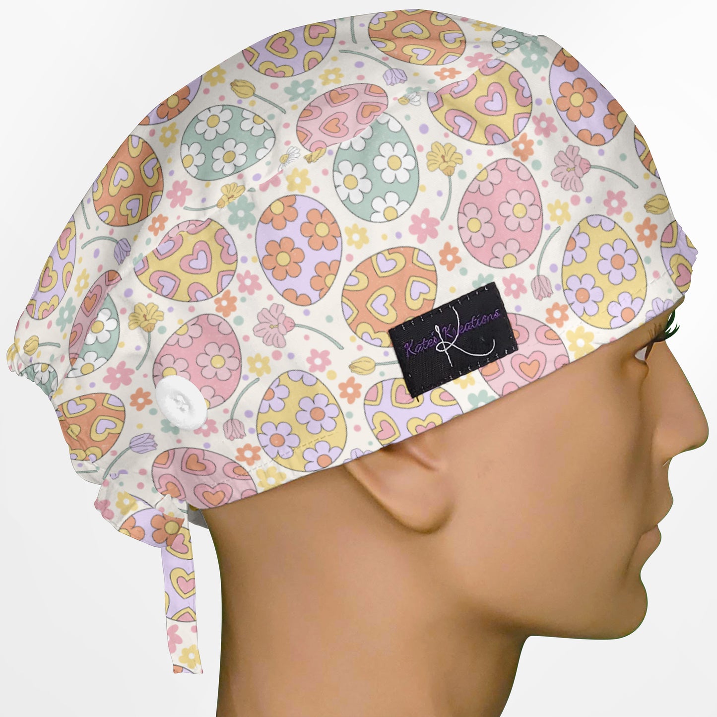 Easter Eggs Surgeon Scrub Cap