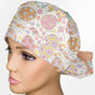 Easter Eggs Ponytail Scrub Cap