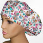 Easter Gnomes Bouffant Scrub Cap