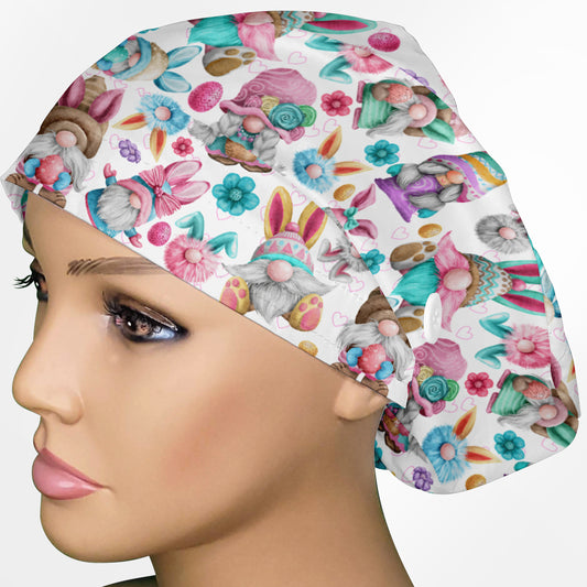 Easter Gnomes Euro Scrub Cap