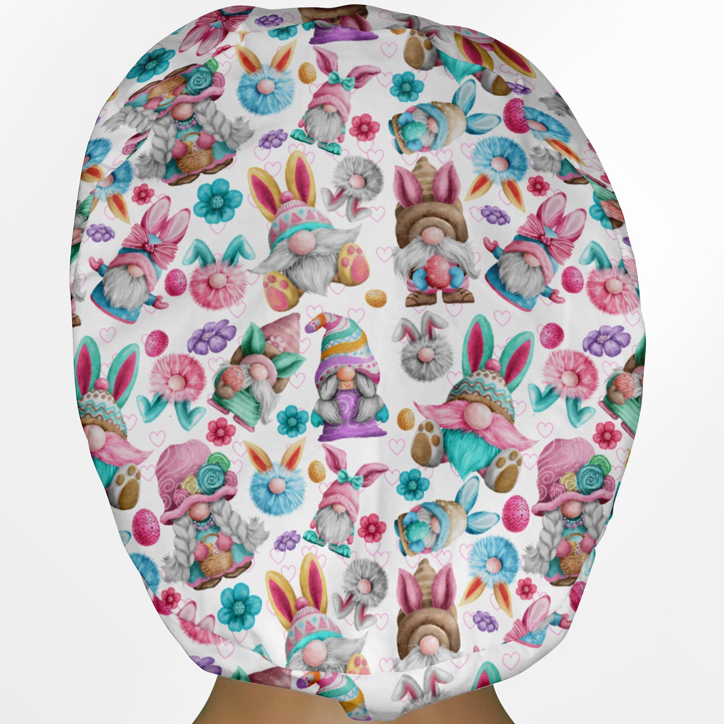 Easter Gnomes Euro Scrub Cap