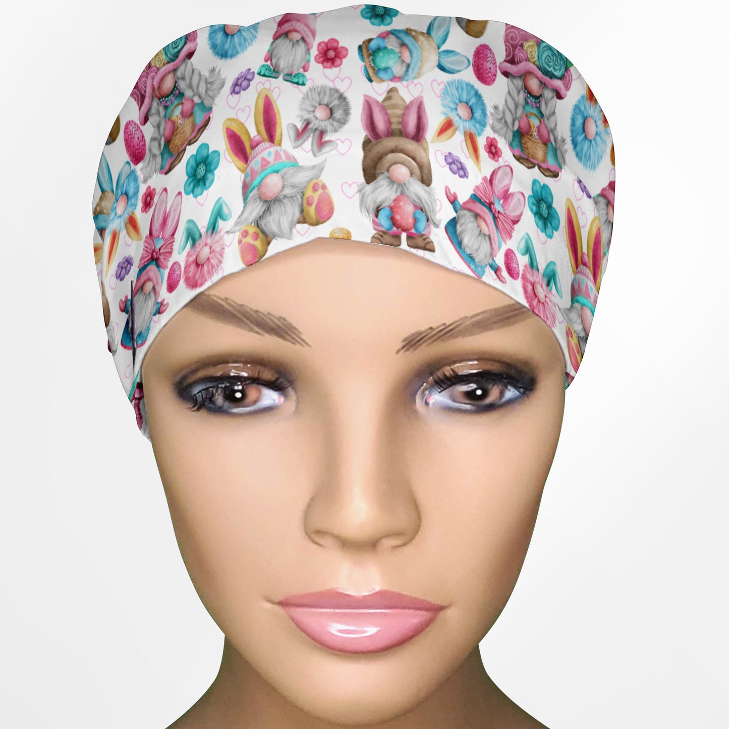 Easter Gnomes Euro Scrub Cap