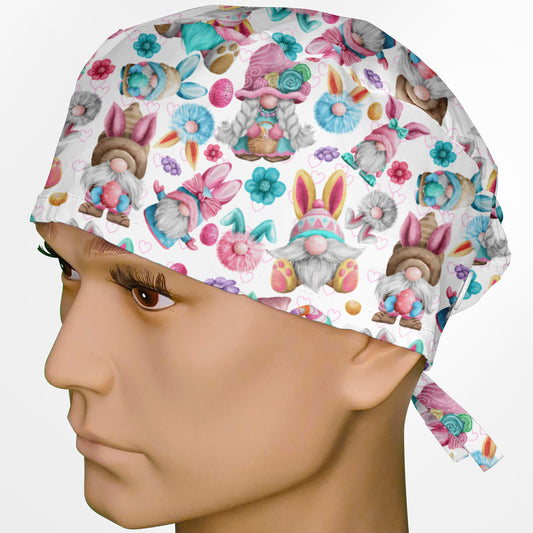 Easter Gnomes Surgeon Scrub Cap